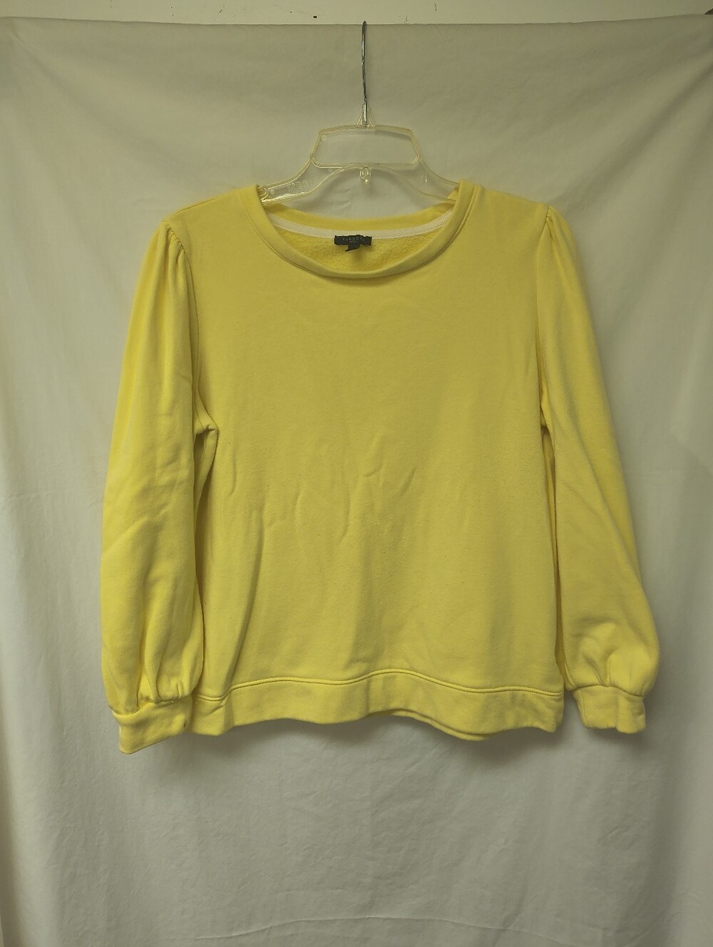 Talbots Petite Women's Yellow Long-Sleeve Crewneck Top